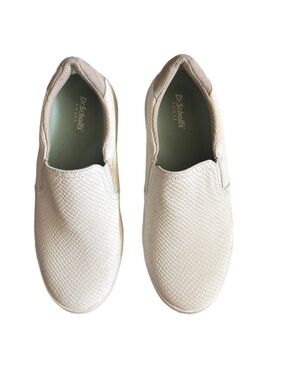 Dr. Scholl's Women’s Textured Slip-On Sneakers in Cream Size 8